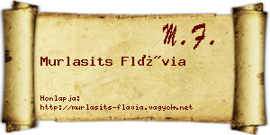 Murlasits Flávia névjegykártya